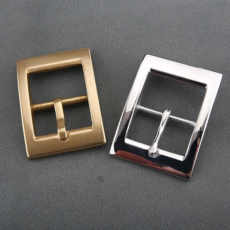 1pcs Metal 40mm Stainless Steel Belt Buckle For Men Single Pin Belt Half Buckle Fit For 37mm-39mm