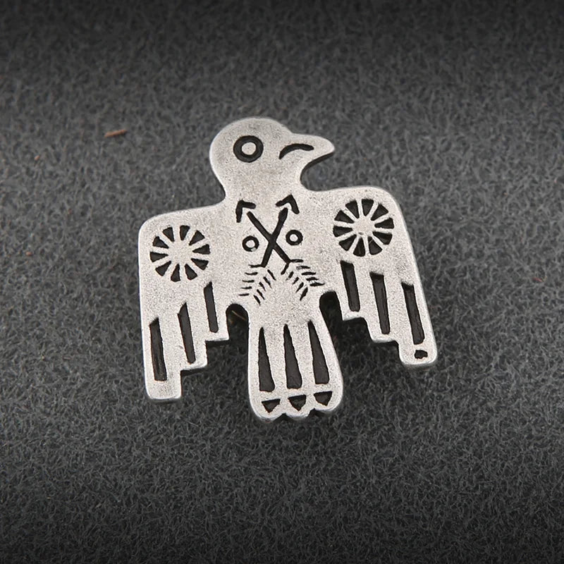 Retro Thunderbird Brass Decorative Clasp Cloth Clasp Metal Badge Handmade Creative Jewelry Claw Handmade Leather Accessories