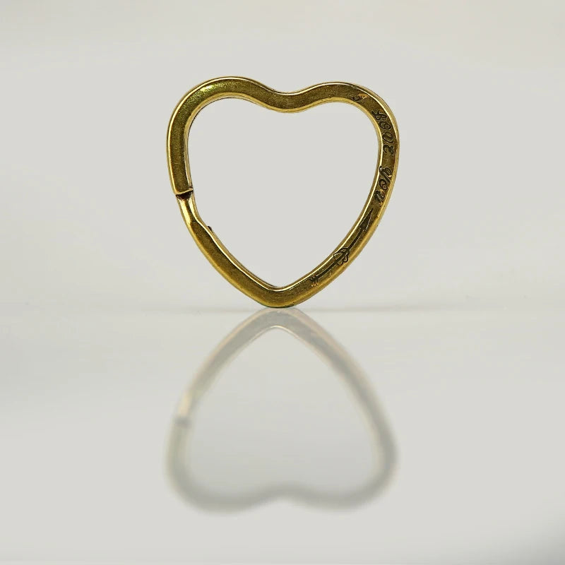 Solid Brass Split Rings Double Loop Keyring Bag Hook Connector Keychain Keys Holder DIY Leather Craft Hardware