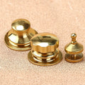 Solid Brass Bag Lock Spring Buckle Case Metal Insert Lock Round / Flower Head Decorate DIY Leather Craft Hardware
