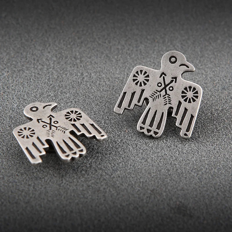 Retro Thunderbird Brass Decorative Clasp Cloth Clasp Metal Badge Handmade Creative Jewelry Claw Handmade Leather Accessories