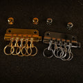 5Pcs Keyring Leather Bag Buckles Metal Leather Craft Key Patchwork Holders Row Rivet Hook High Quality DIY Sewing Accessories