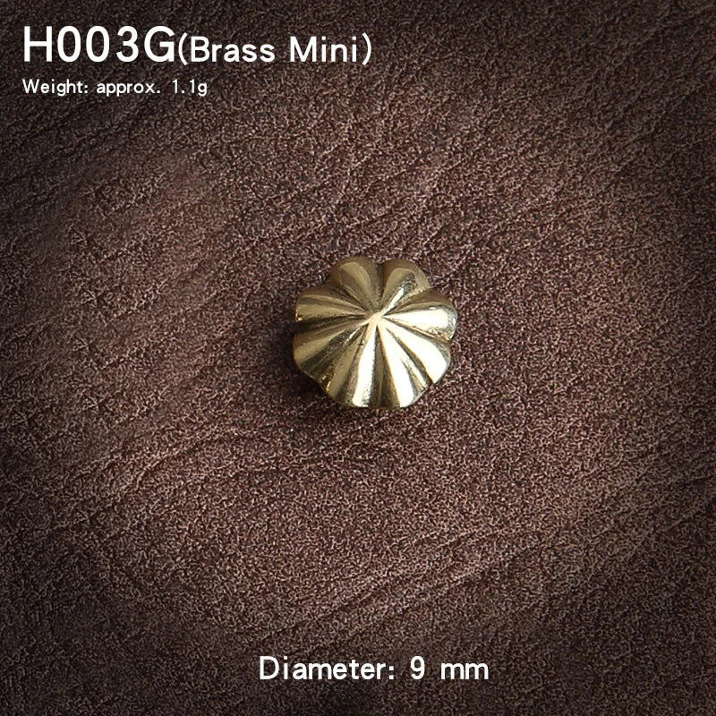 Metal Buttons Bead Decoration Leather Craft Bag Brass Decorative Clasp Cloth Clasp Jewelry Claw Handmade LeatherAccessories