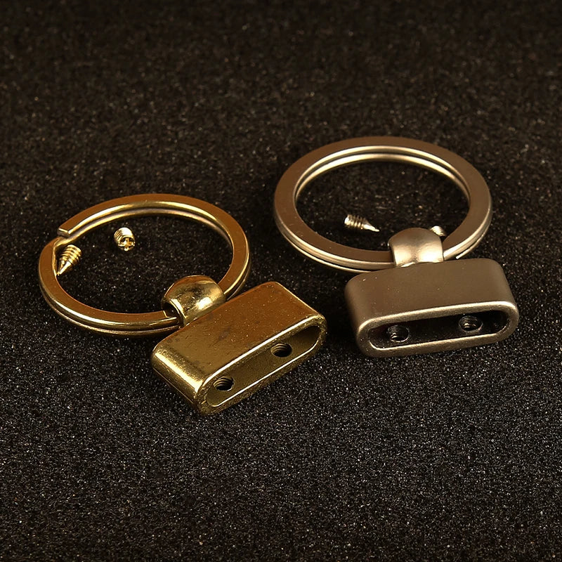 Handmade Genuine Leather Keychain For Men and Women Car Keychain Wallet Pocket Waist Holder Keyrings