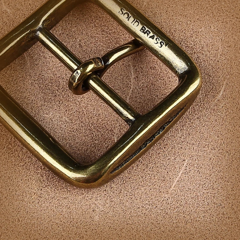 Solid Brass Belt Buckle End Bar Heel bar Buckle Single Pin Belt Half Buckle For Leather Craft Bag Strap Jeans Webbing Dog Collar