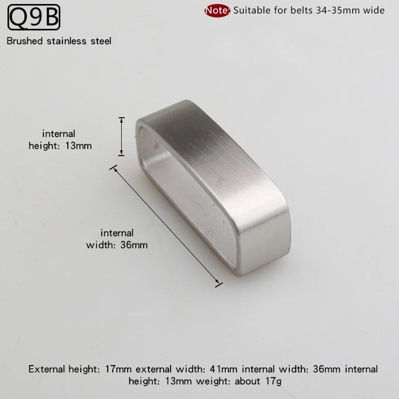 Stainless Steel Belt loops Solid Brass Men's Casual Leather Craft Hardware Metal Belt Loops Sewing Fashion Jeans Accessories
