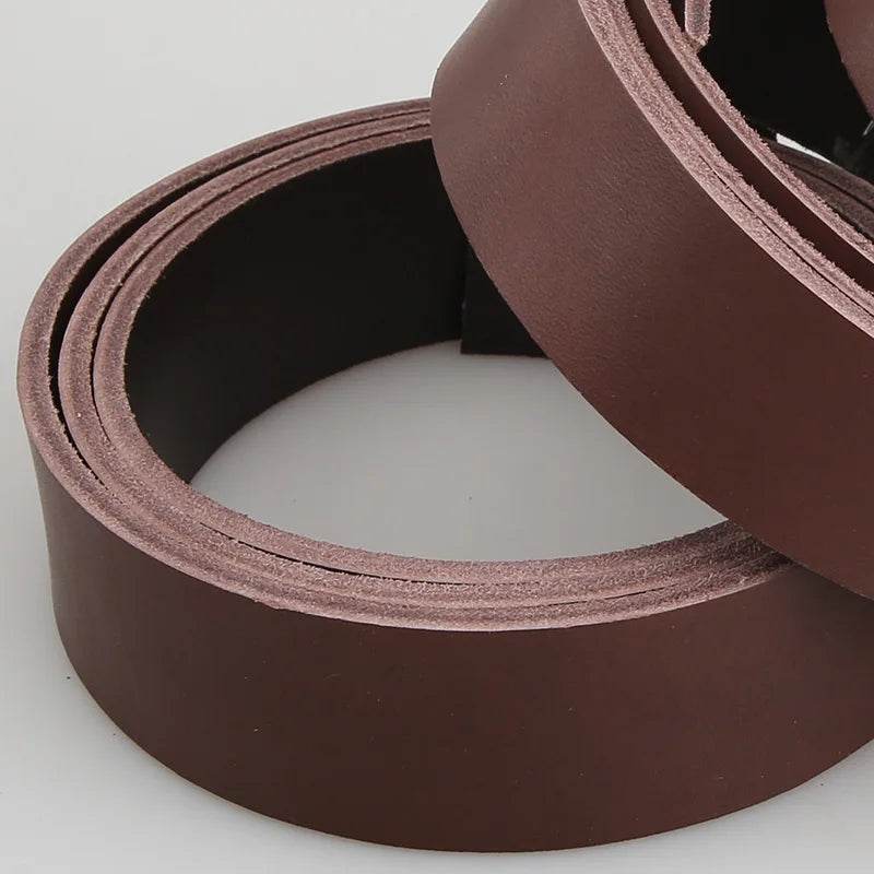 Tuscany Italy Vegetable Tanned Leather Genuine Leather Men's High Quality Belts Full-Grain Leather Handmade DIY Headless Belt