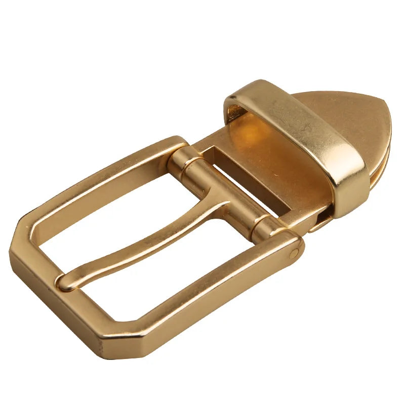 Solid Pure Brass Metal 40mm men's Belt Buckle Trousers Waist Belt Buckle Pin Buckle Replacement Accessories Jeans Accessories