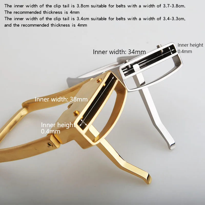 1pcs Metal Stainless SteelBelt Buckle For Men Single Pin Belt Half Buckle Solid Buckle Accessories Casual