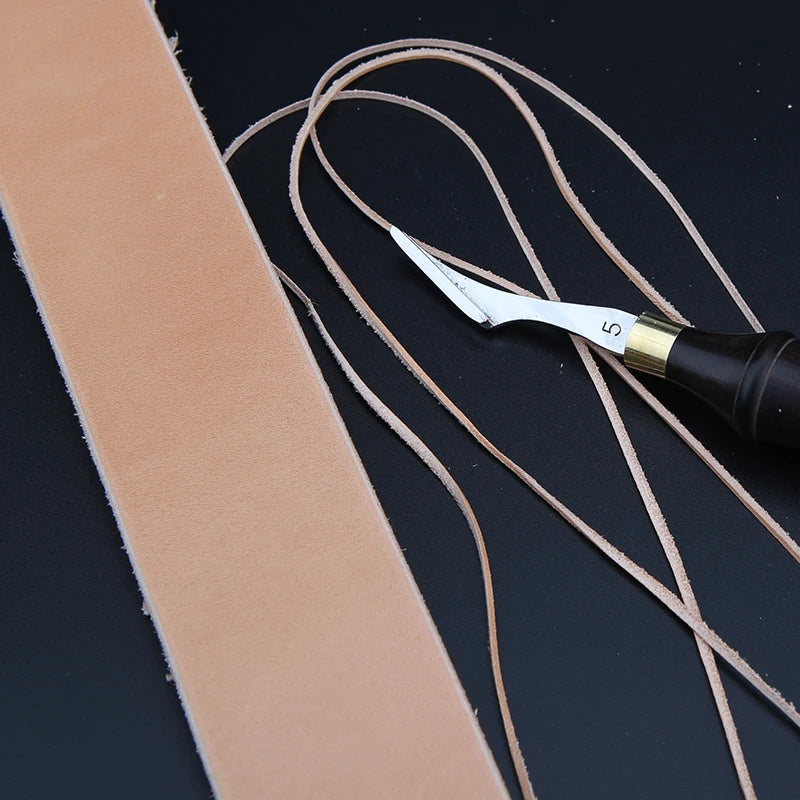 Leather Edge Beveler Skiving Craft Work Tools Ebony Handle Cutter Edger Creaser Skiver Double Tool Head Pull and Push