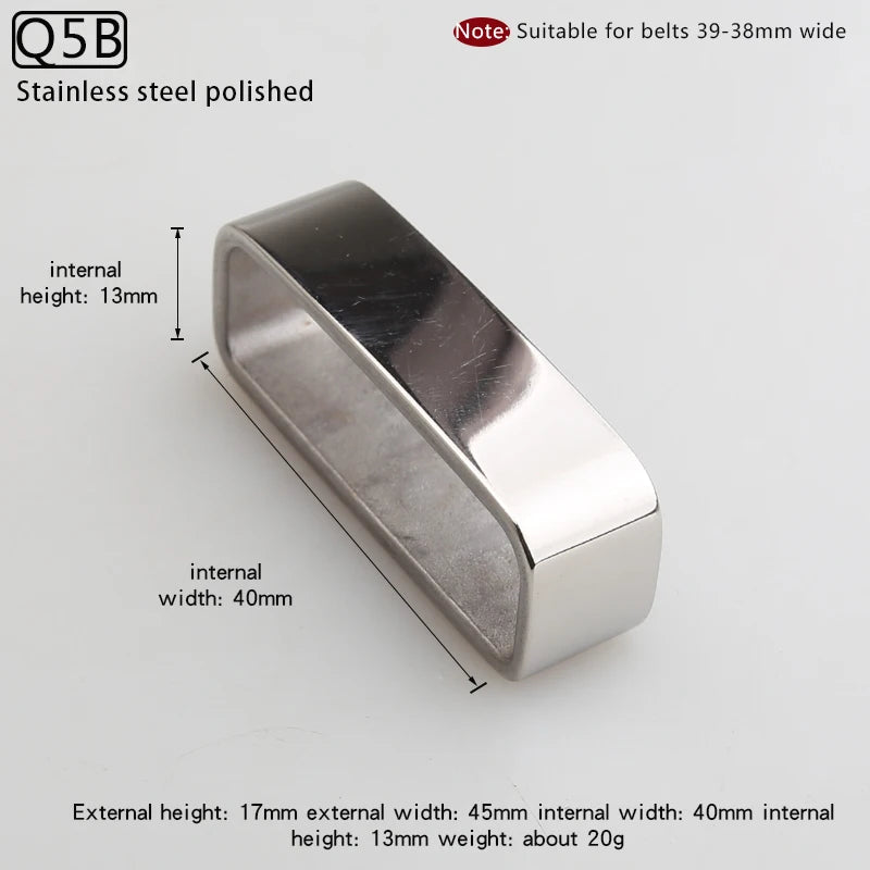 Stainless Steel Belt loops Solid Brass Men's Casual Leather Craft Hardware Metal Belt Loops Sewing Fashion Jeans Accessories
