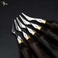 Leather Edge Beveler Skiving Craft Work Tools Ebony Handle Cutter Edger Creaser Skiver Double Tool Head Pull and Push