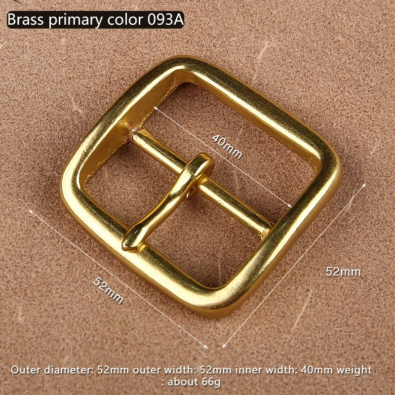 Solid Brass Belt Buckle End Bar Heel bar Buckle Single Pin Belt Half Buckle For Leather Craft Bag Strap Jeans Webbing Dog Collar