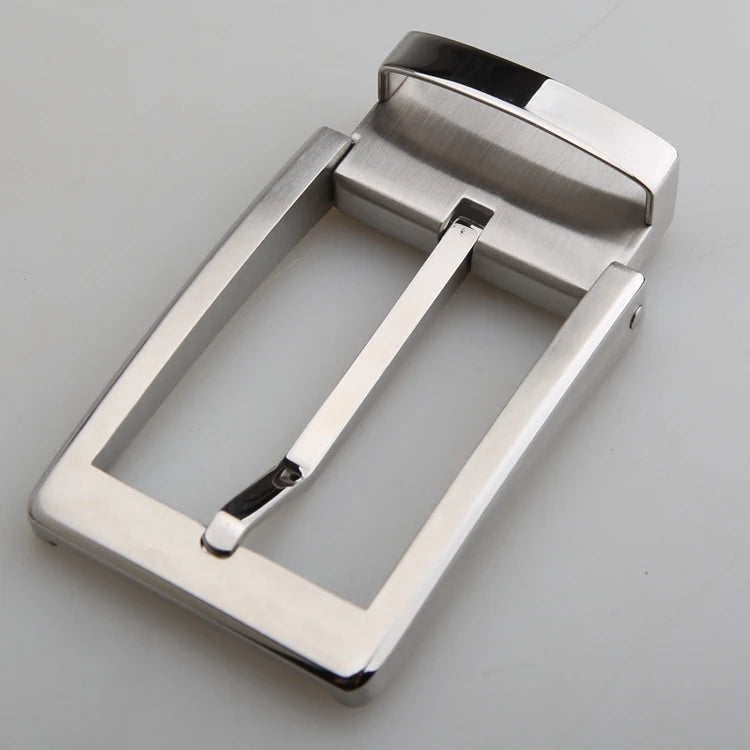 1pcs Metal Stainless SteelBelt Buckle For Men Single Pin Belt Half Buckle Solid Buckle Accessories Casual