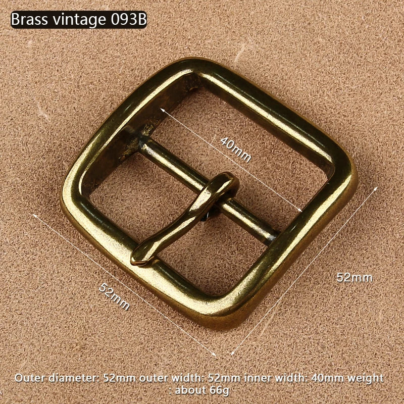Solid Brass Belt Buckle End Bar Heel bar Buckle Single Pin Belt Half Buckle For Leather Craft Bag Strap Jeans Webbing Dog Collar