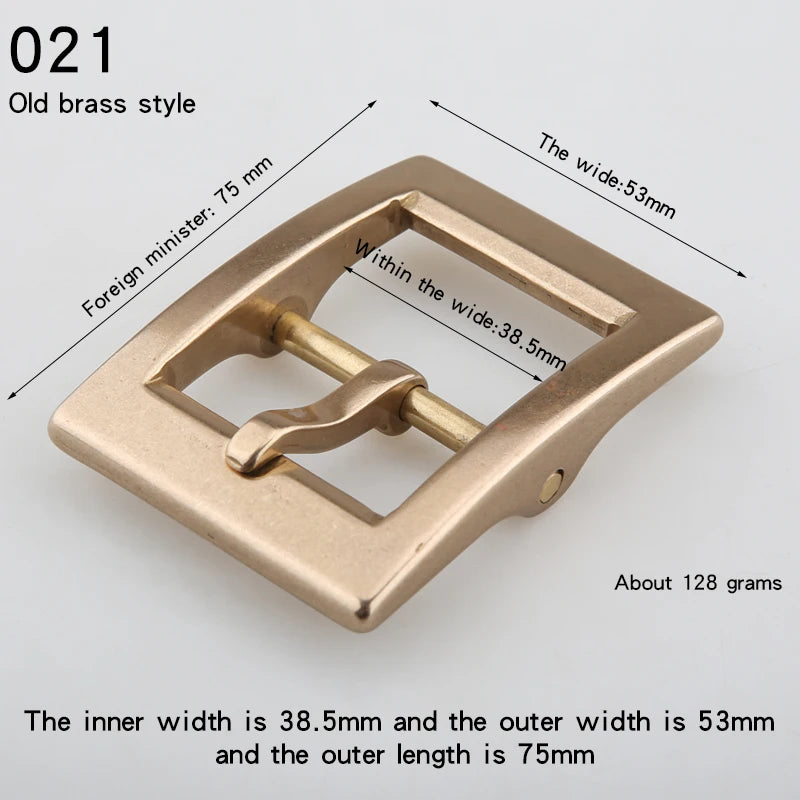 1pcs Metal 40mm Stainless Steel Belt Buckle For Men Single Pin Belt Half Buckle Fit For 37mm-39mm