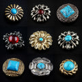 Metal Buttons Brass Cloth Clasp Coin Clasp Purse Clasp With Bead Decoration  Leather Craft Bag Handmade Leather Accessories