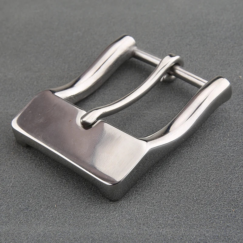 1pcs Metal 40mm Stainless Steel Belt Buckle For Men Single Pin Belt Half Buckle Fit For 37mm-39mm