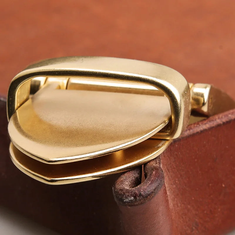 Solid Pure Brass Metal 40mm men's Belt Buckle Trousers Waist Belt Buckle Pin Buckle Replacement Accessories Jeans Accessories