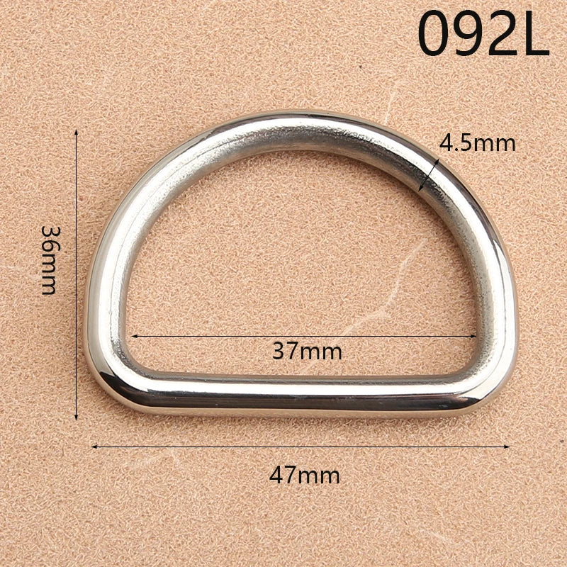 Bag Buckle Solid Brass Horseshoe Key Chain Ring Holder D Shape Car Keychain U Button D-Type Buckle Metal Hardware Accessories