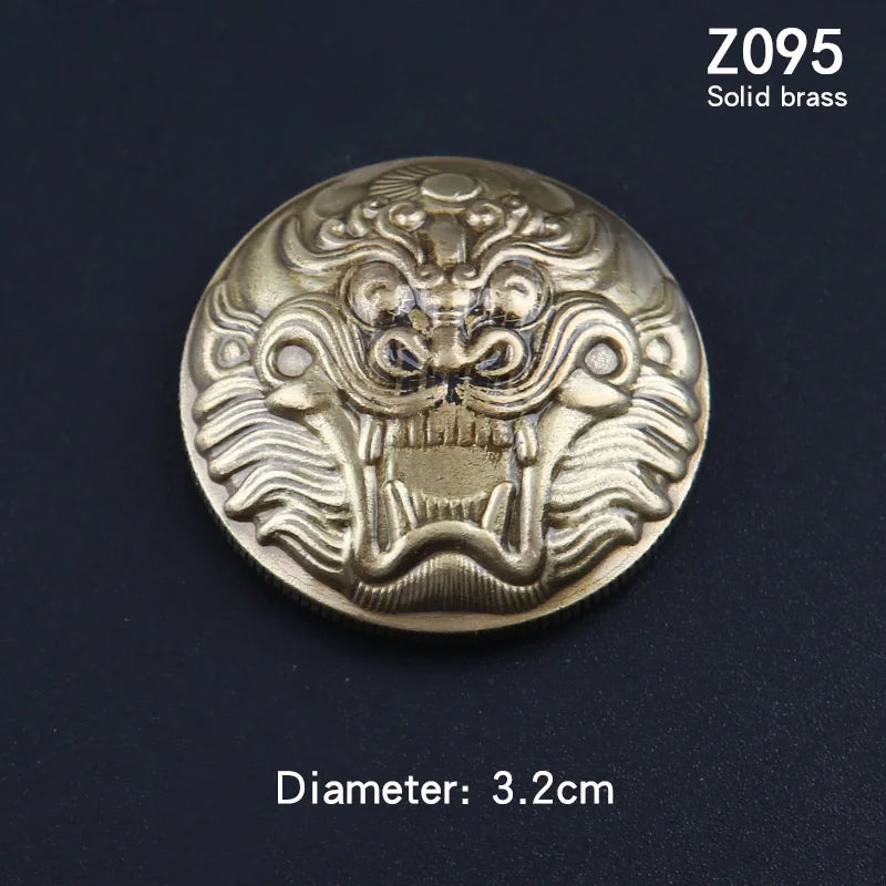 Metal Buttons Brass Cloth Clasp Coin Clasp Purse Clasp Handmade Leather Accessories DIY Leather Craft Decoration Wallet Button