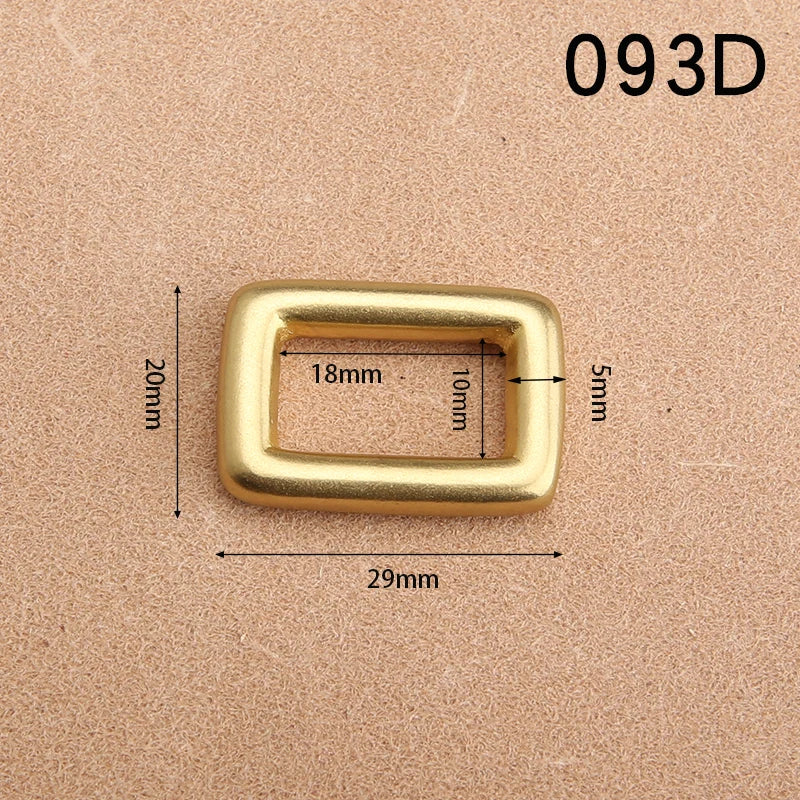High Quality Metal Thickened Handbag Leather Bag Strap Belt Webbing Dog Collar Chain Rectangle Square O D Ring Buckle Clasp DIY