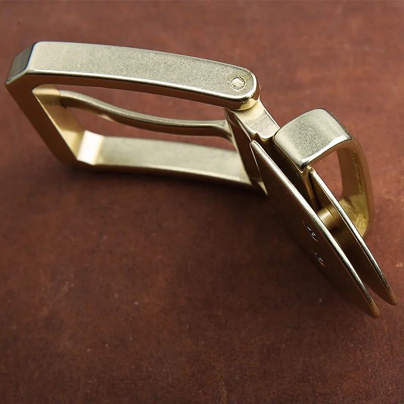 Solid Pure Brass Metal 40mm men's Belt Buckle Trousers Waist Belt Buckle Pin Buckle Replacement Accessories Jeans Accessories