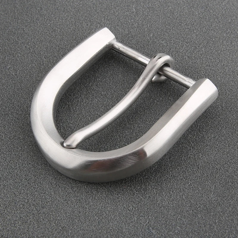 1pcs Metal 40mm Stainless Steel Belt Buckle For Men Single Pin Belt Half Buckle Fit For 37mm-39mm