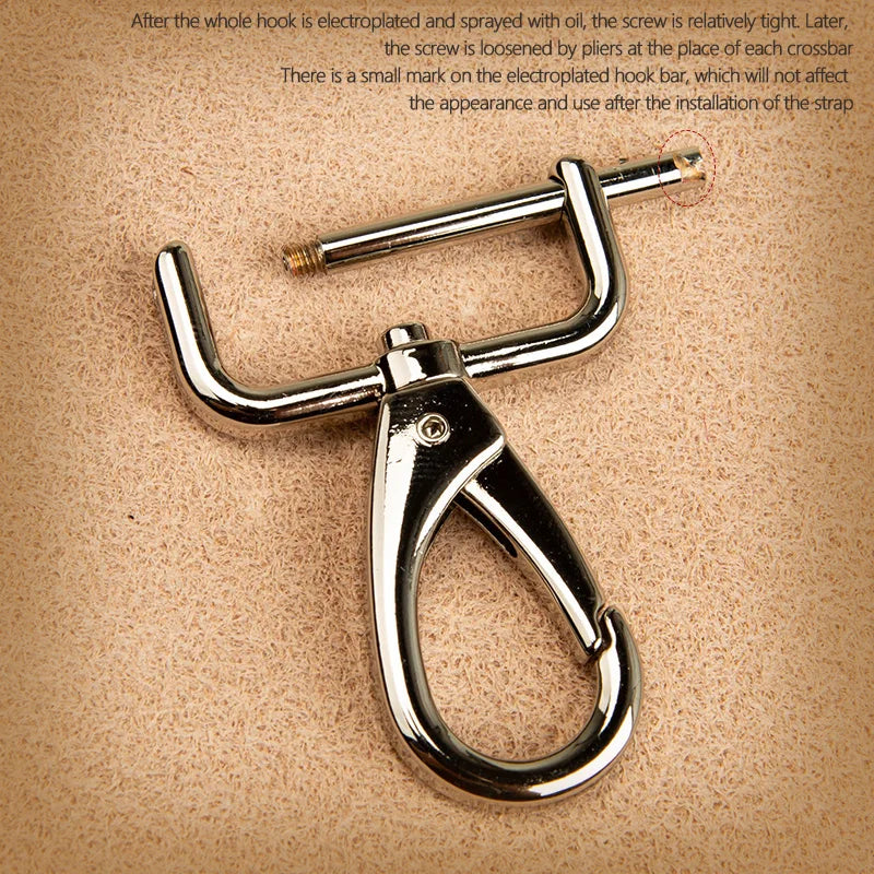 Solid Pure Brass Metal Buckles DIY Dog Collar Wallet Purse Lobster Swivel Snap Hook Clasps Leather Accessories Trigger Swivel