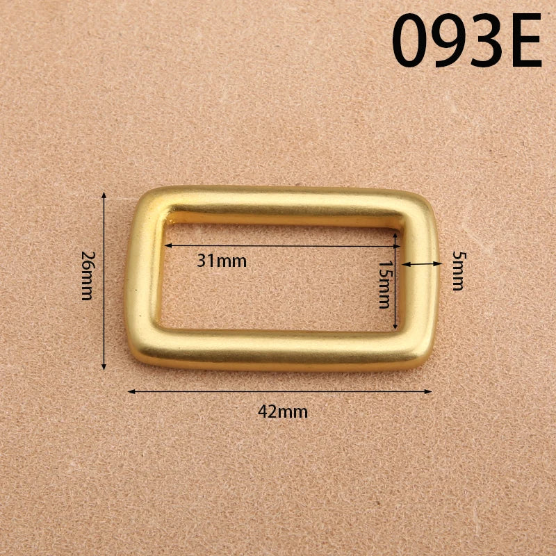 High Quality Metal Thickened Handbag Leather Bag Strap Belt Webbing Dog Collar Chain Rectangle Square O D Ring Buckle Clasp DIY