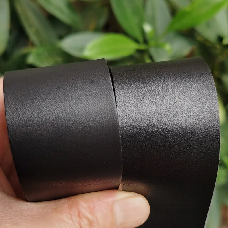 Tuscany Italy Vegetable Tanned Leather Genuine Leather Men's High Quality Belts Full-Grain Leather Handmade DIY Headless Belt