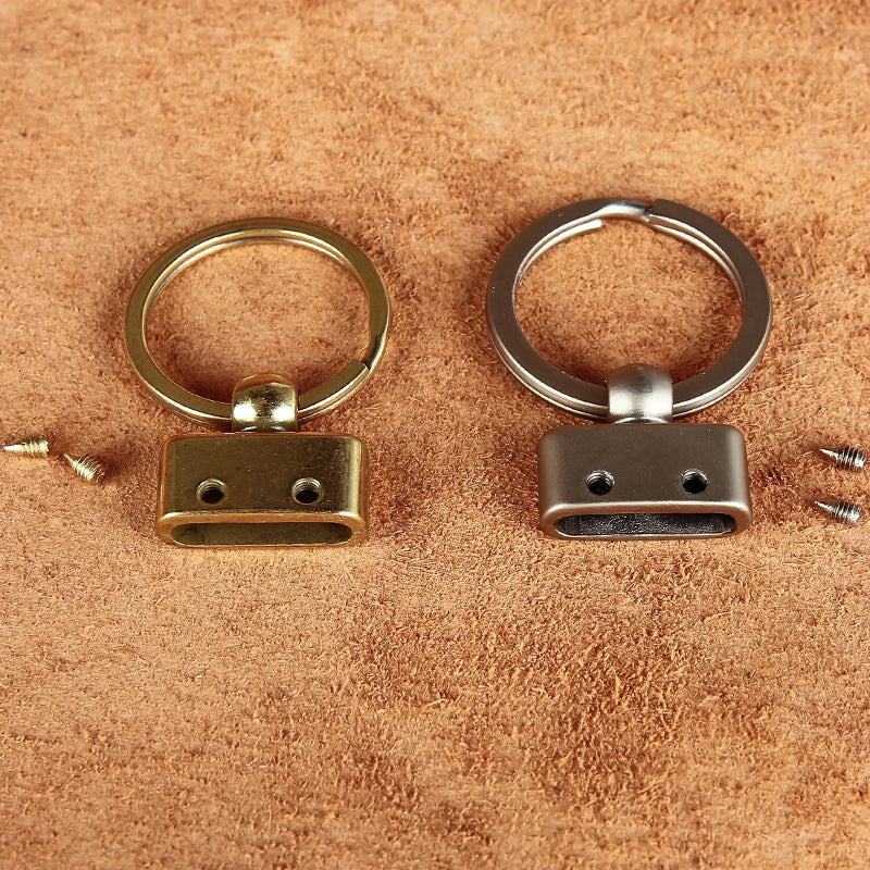 Handmade Genuine Leather Keychain For Men and Women Car Keychain Wallet Pocket Waist Holder Keyrings