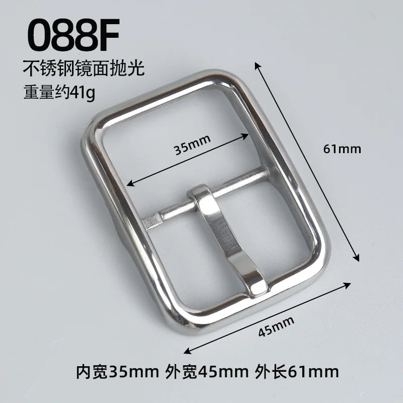 1 Piece Solid 304 Stainless Steel Men's Center Bar Belt Buckle, Universal for Business Formal & Casual Wear, Belt Accessory