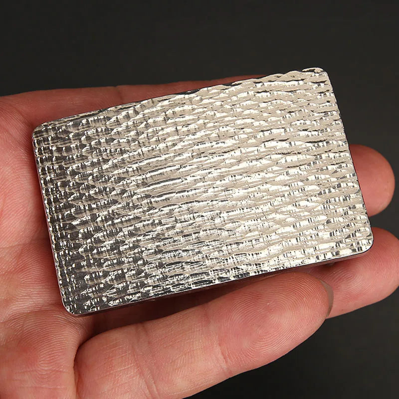 Titanium Metal Belt Buckle 35mm-39mm For Men Stainless Steel Single Pin Belt Half Buckle Fit For Leather Craft Jeans Webbing