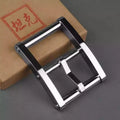 1pcs Solid Brass Belt Buckle 304 stain steel weight For Men Stainless Steel Single Pin Belt Half Buckle DIY Leather Craft Buckle