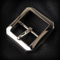 925 silver belt buckle belt Stainless Steel Single Pin Belt Half Buckle For Leather Craft Jeans Webbing