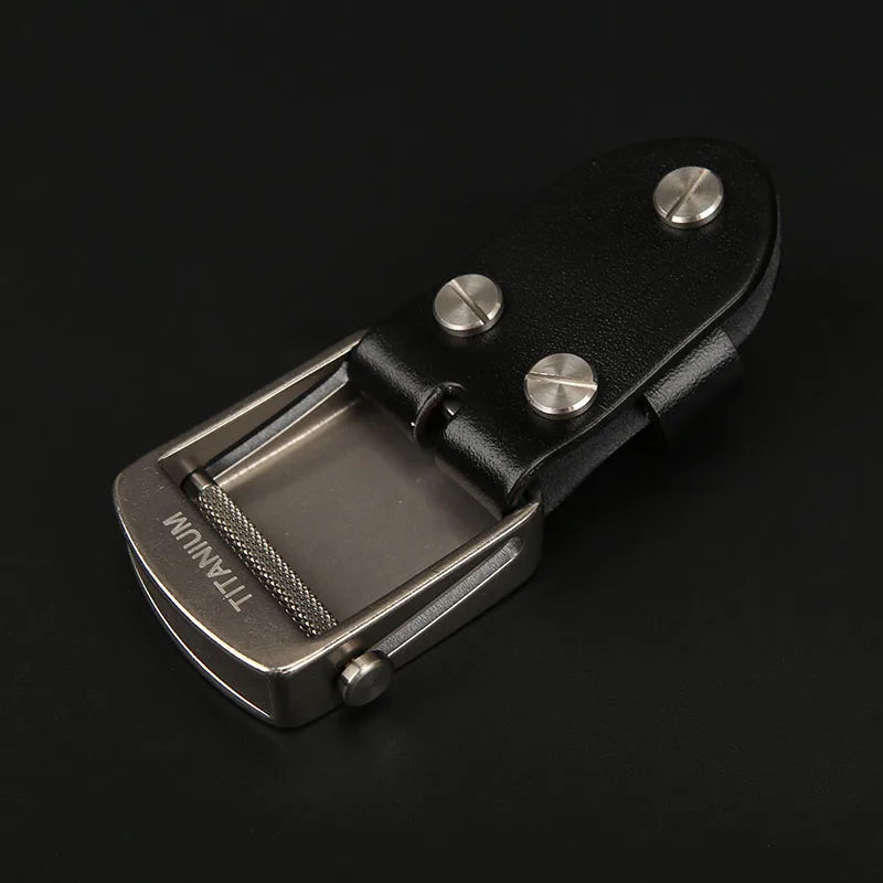 1pcs 35mm-38mm Titanium Metal Belt Buckle For Men Stainless  For Leather Craft Jeans Webbing Replacement Buckle Accessories