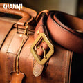 3.8cm American Retro Thickened Belt For Men High Quality Buckle Solid Brass Belt Buckle vegetable leather Men's Belt For Jeans