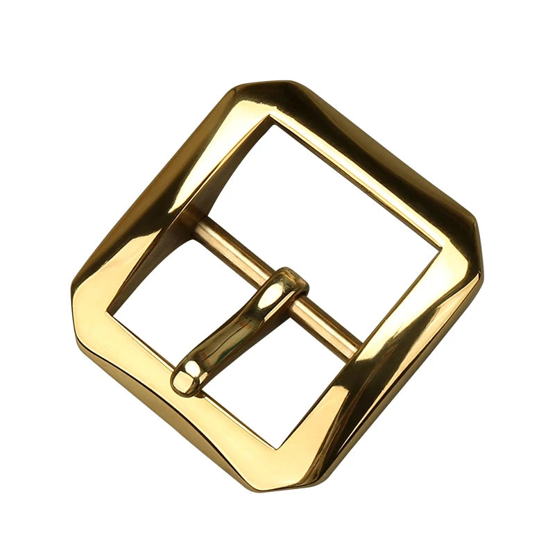 Solid Brass Belt Buckle 40mm Belt Buckle Men's  Stainless Steel Single Pin Belt  Buckle Jeans Accessories