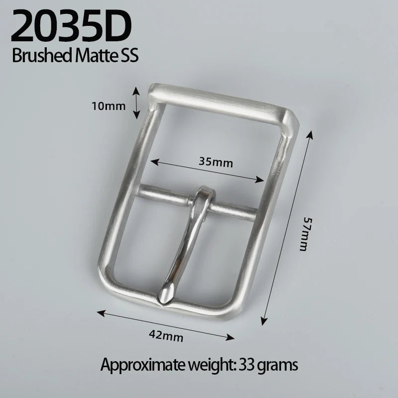304 Solid Stainless Steel Center Bar Pin Buckle, Men's & Women's Belt Buckle, Hardware Accessories for Belts and Bags