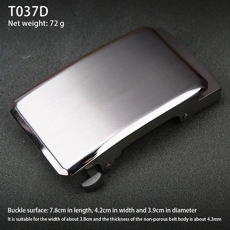 Smooth Buckle Men's Belt Titanium Metal Buckle Fashion Belt Buckle Adjustable Waist Buckle DIY Leather Craft Buckle