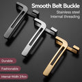 1pcs Brushed Metal  belt buckles Solid Stainless Steel Leather Craft Accessories Casual Belt Buckle