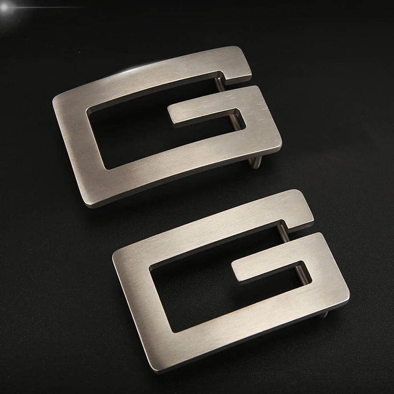 1pcs 35mm-38mm Titanium Metal Belt Buckle For Men Stainless  For Leather Craft Jeans Webbing Replacement Buckle Accessories