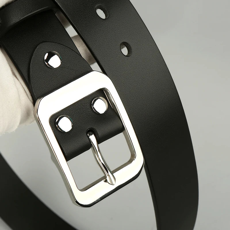Artisan Men's Genuine Leather Belt - 3.8cm Width, Italian Vegetable-Tanned, Solid Brass Buckle for Jeans