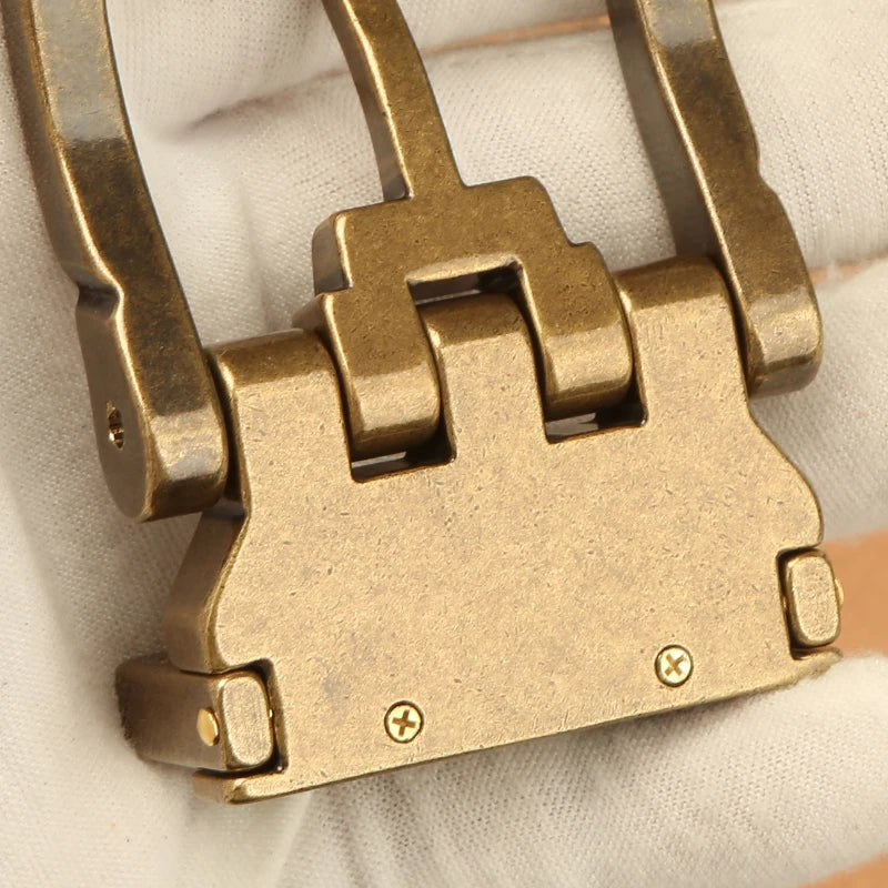1pcs Solid Brass Belt Buckle 39mm Belt Buckle For Men Stainless Steel Single Pin Belt Half Buckle DIY Leather Craft Buckle