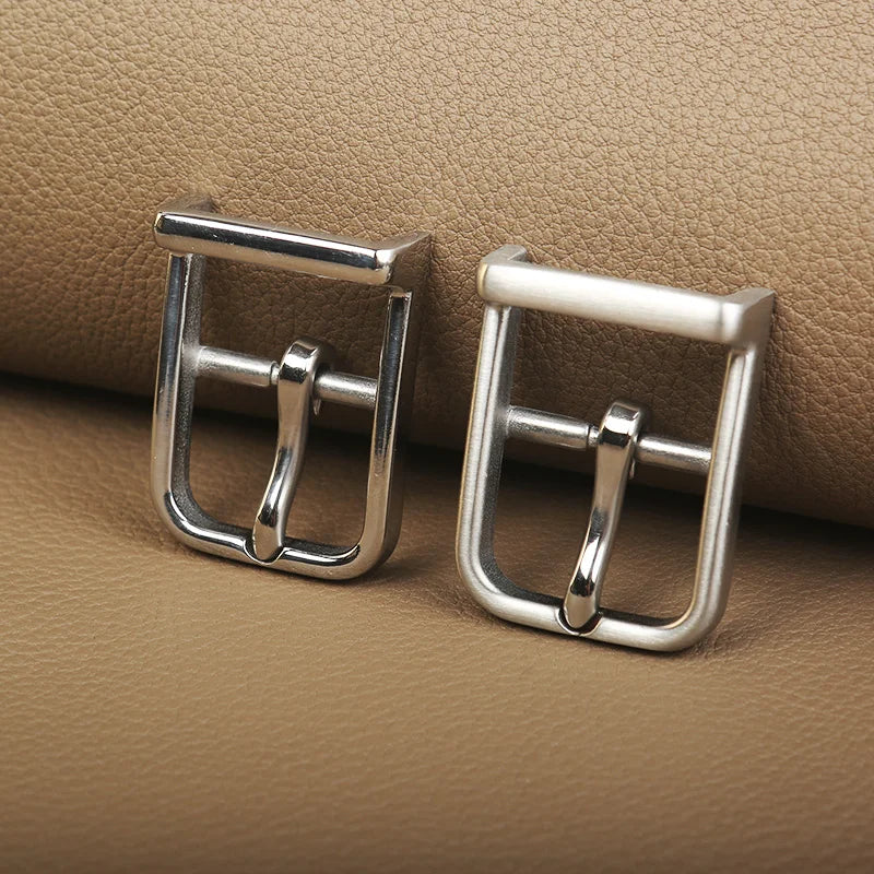 304 Solid Stainless Steel Center Bar Pin Buckle, Men's & Women's Belt Buckle, Hardware Accessories for Belts and Bags