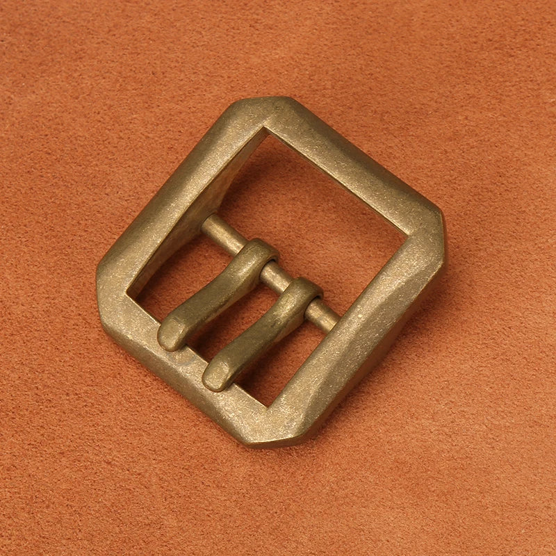 Solid Brass Belt Buckle 40mm Belt Buckle Men's  Stainless Steel Single Pin Belt  Buckle Jeans Accessories