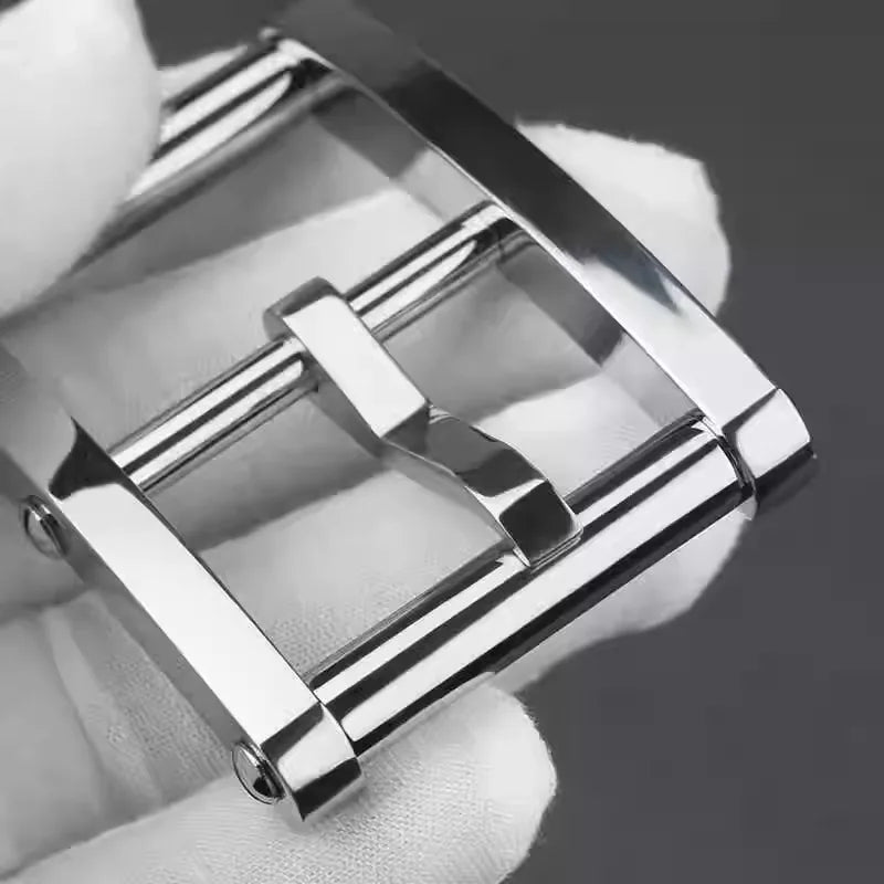 1pcs Solid Brass Belt Buckle 304 stain steel weight For Men Stainless Steel Single Pin Belt Half Buckle DIY Leather Craft Buckle
