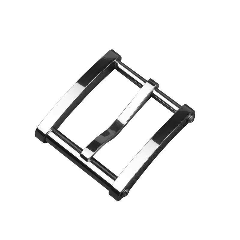 1pcs Solid Brass Belt Buckle 304 stain steel weight For Men Stainless Steel Single Pin Belt Half Buckle DIY Leather Craft Buckle