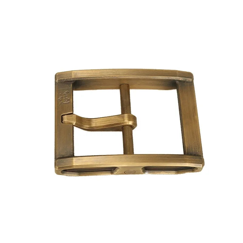 Solid Brass Belt Buckle 40mm Belt Buckle For Men Stainless Steel Single Pin Belt Half Buckle  for Leather Craft Jeans Webbing